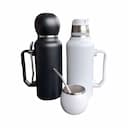Termo con mate y bombilla - 1 litro - 1